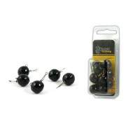 Груз чебурашка Akara "round black" 4-40г. с застёжкой (10 шт.)