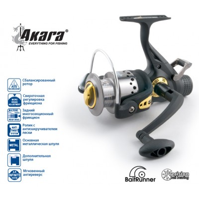 Катушка безынерционная Akara Diablo Carp 3000A. 3 ш.п. + 1 р.п. Катушка безынерционная Akara Diablo Carp 3000A. 3 ш.п. + 1 р.п.