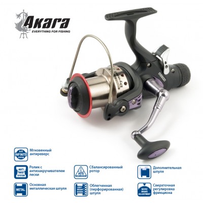 Катушка безынерционная Akara Dynad PRO DD860A. 7 ш.п. + 1 р.п. Катушка безынерционная Akara Dynad PRO DD860A. 7 ш.п. + 1 р.п.