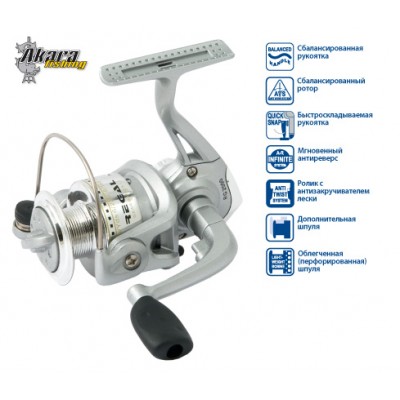 Катушка безынерционная Akara Regal RG 4000. 5 ш.п. + 1 р.п. Катушка безынерционная Akara Regal RG 4000. 5 ш.п. + 1 р.п.