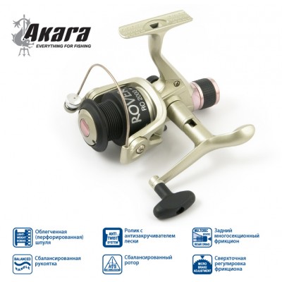Катушка безынерционная Akara Rover RO 2000. 1 ш.п. Катушка безынерционная Akara Rover RO 2000. 1 ш.п.