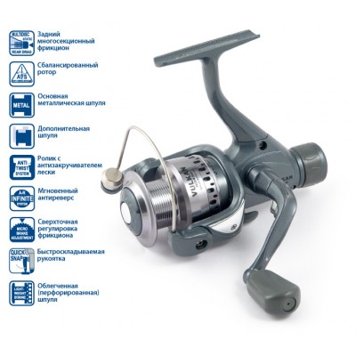 Катушка безынерционная Akara Vulkan RD 430A. 3 ш.п. + 1 р.п. Катушка безынерционная Akara Vulkan RD 430A. 3 ш.п. + 1 р.п.