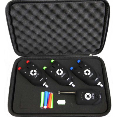 Комплект сигнализаторов поклевки с пейджером CarpeX Rapid 88-EK-530 Комплект сигнализаторов поклевки с пейджером CarpeX Rapid 88-EK-530