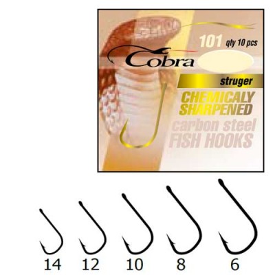 Крючки Cobra STRUGER C101NSB-*** Крючки Cobra STRUGER C101NSB-***