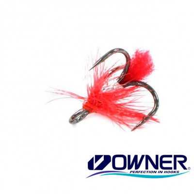 Крючок тройник Owner с мухой №16 TROMU16 Крючок тройник Owner с мухой №16 TROMU16