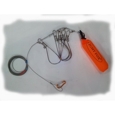 Кукан пятиместный Light Fox с поплавком Кукан пятиместный Light Fox с поплавком