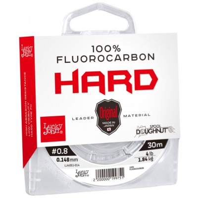 Леска монофильная Lucky John Fluorocarbon HARD 30 м Леска монофильная Lucky John Fluorocarbon HARD 30 м