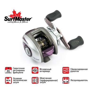 Мультипликаторная катушка Surf Master Ambition 20 L Мультипликаторная катушка Surf Master Ambition 20 L