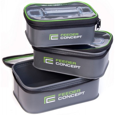 Набор емкостей для прикормки и насадки Feeder Concept EVA 3 ZIP BOX SET Набор емкостей для прикормки и насадки Feeder Concept EVA 3 ZIP BOX SET