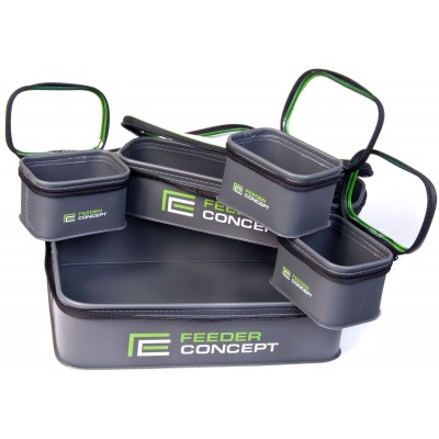 Набор емкостей для прикормки и насадки Feeder Concept EVA 5 BIG ZIP BOX SET Набор емкостей для прикормки и насадки Feeder Concept EVA 5 BIG ZIP BOX SET