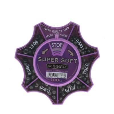 Набор грузил Balsax Super Soft 100г, 0.64-1.50г Набор грузил Balsax Super Soft 100г, 0.64-1.50г