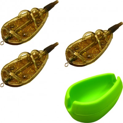 Набор кормушек Mikado Method Feeder L, 3шт. + форма Набор кормушек Mikado Method Feeder L, 3шт. + форма