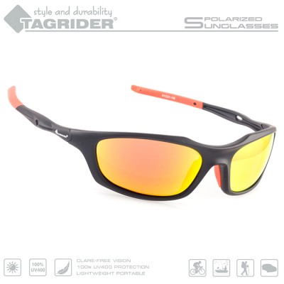 Очки поляризационные Tagrider N07-45 GOLD RED MIRROR в чехле Очки поляризационные Tagrider N07-45 GOLD RED MIRROR в чехле