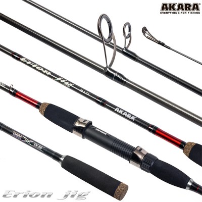 Спиннинг Akara Erion Jig M TX-30, углеволокно, штекерный, 2.1 м, тест: 10-30 г, 130 г Спиннинг Akara Erion Jig M TX-30, углеволокно, штекерный, 2.1 м, тест: 10-30 г, 130 г