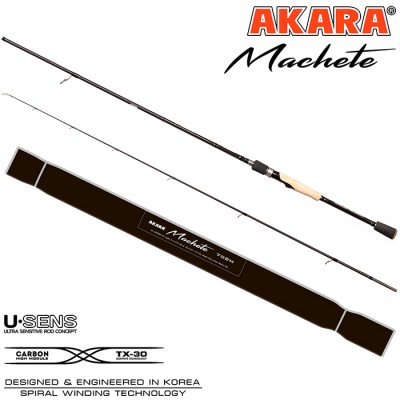 Спиннинг Akara Machete 702 M, углеволокно, штекерный, 2.1 м, тест: 8-32 г, 115 г Спиннинг Akara Machete 702 M, углеволокно, штекерный, 2.1 м, тест: 8-32 г, 115 г
