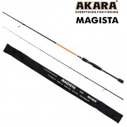 Спиннинг Akara Magista 822MMF2, углеволокно, штекерный, 2.48 м, тест: 5,5-28 г, 132 г