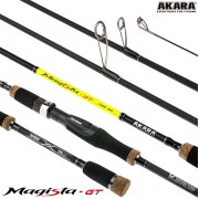 Спиннинг Akara Magista GT 762ML, углеволокно, штекерный, 2.28 м, тест: 4,5-19 г, 133 г