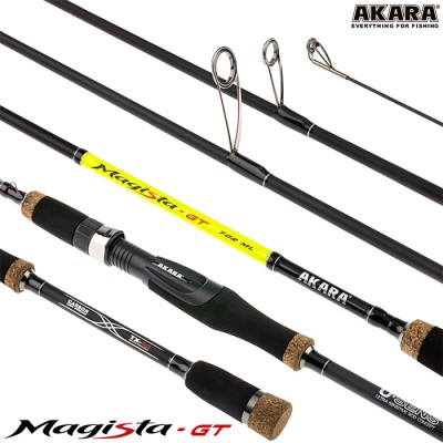 Спиннинг Akara Magista GT 762ML, углеволокно, штекерный, 2.28 м, тест: 4,5-19 г, 133 г Спиннинг Akara Magista GT 762ML, углеволокно, штекерный, 2.28 м, тест: 4,5-19 г, 133 г