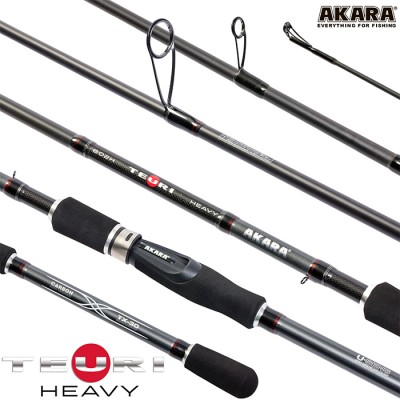 Спиннинг Akara Teuri Heavy H, углеволокно, штекерный, 2,4 м, тест: 30-80 г, 155 г Спиннинг Akara Teuri Heavy H, углеволокно, штекерный, 2,4 м, тест: 30-80 г, 155 г