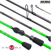 Спиннинг Akara Teuri LS702 TX-30, углеволокно, штекерный, 2,1 м, тест: 3,5-12 г, 89 г