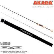 Спиннинг Akara Trout EL Sport UL, углеволокно, штекерный, 1,98 м, тест: 0,5-4,5 г, 77 г