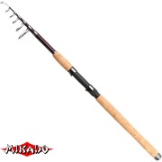 Спиннинг Mikado Tsubame Telespin 210, углеволокно, телескопический, 2.1 м, тест: 5-25 г, 142 г