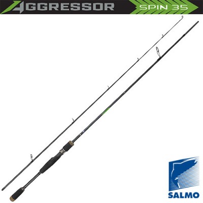 Спиннинг Salmo Aggressor SPIN 35, углеволокно, штекерный, 2,4 м, тест: 10-35 г, 165 г Спиннинг Salmo Aggressor SPIN 35, углеволокно, штекерный, 2,4 м, тест: 10-35 г, 165 г