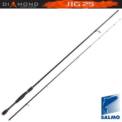 Спиннинг Salmo Diamond JIG 25, углеволокно, штекерный, 2,28 м, тест: 5-25 г, 109 г Спиннинг Salmo Diamond JIG 25, углеволокно, штекерный, 2,28 м, тест: 5-25 г, 109 г