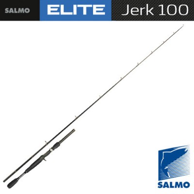 Спиннинг SALMO ELITE JERK 100 1,80м, тест до 100 г, уголь IM7 Спиннинг SALMO ELITE JERK 100 1,80м, тест до 100 г, уголь IM7