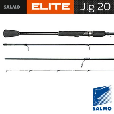 Спиннинг SALMO ELITE JIG 20 2,60м, тест 5-20 г, уголь IM7 Спиннинг SALMO ELITE JIG 20 2,60м, тест 5-20 г, уголь IM7