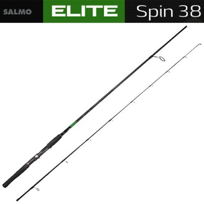 Спиннинг SALMO ELITE SPIN 38 2,40м, тест 8-38 г, уголь IM9 Спиннинг SALMO ELITE SPIN 38 2,40м, тест 8-38 г, уголь IM9