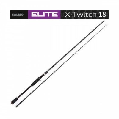 Спиннинг SALMO ELITE X-TWITCH 2,13м, тест 6-18 г, уголь IM8 Спиннинг SALMO ELITE X-TWITCH 2,13м, тест 6-18 г, уголь IM8