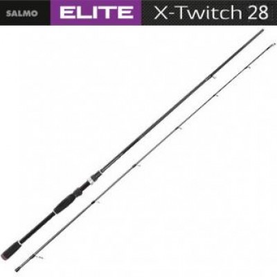 Спиннинг SALMO ELITE X-TWITCH 2,43м, тест 8-28 г, уголь IM8 Спиннинг SALMO ELITE X-TWITCH 2,43м, тест 8-28 г, уголь IM8