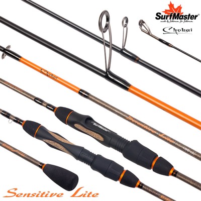 Спиннинг Surf Master Chokai Series Sensitive Light UL, углепластик, штекерный, 1,98 м, тест: 0,8-7 г, 79 г Спиннинг Surf Master Chokai Series Sensitive Light UL, углепластик, штекерный, 1,98 м, тест: 0,8-7 г, 79 г