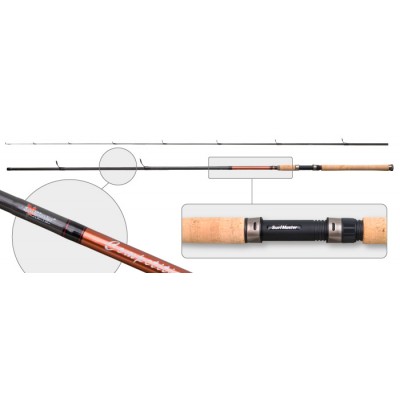 Спиннинг SURF MASTER Competition-SMCS-240. углеволокно. штеккерный. 2.4 м. тест: 5-20 гр. 120 г Спиннинг SURF MASTER Competition-SMCS-240. углеволокно. штеккерный. 2.4 м. тест: 5-20 гр. 120 г