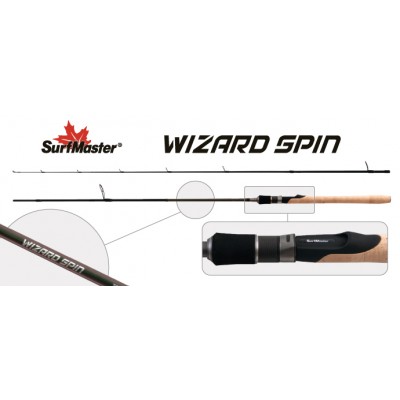 Спиннинг Surf Master SP1121 Wizard Spin 842MF HMC, углепластик, штекерный, 2,54 м, тест: 5,5-17,5 г, 140 г Спиннинг Surf Master SP1121 Wizard Spin 842MF HMC, углепластик, штекерный, 2,54 м, тест: 5,5-17,5 г, 140 г