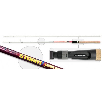 Спиннинг SURF MASTER Storm-SM-1399-240. углеволокно. штеккерный. 2.4 м. тест: 7-28 г . 180 г Спиннинг SURF MASTER Storm-SM-1399-240. углеволокно. штеккерный. 2.4 м. тест: 7-28 г . 180 г
