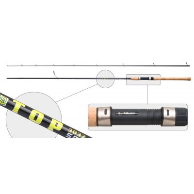 Спиннинг SURF MASTER Top Spin IM8-SM-3036S-270. углеволокно. штекерный. 2.7 м. тест: 10-30 г . 150 г Спиннинг SURF MASTER Top Spin IM8-SM-3036S-270. углеволокно. штекерный. 2.7 м. тест: 10-30 г . 150 г
