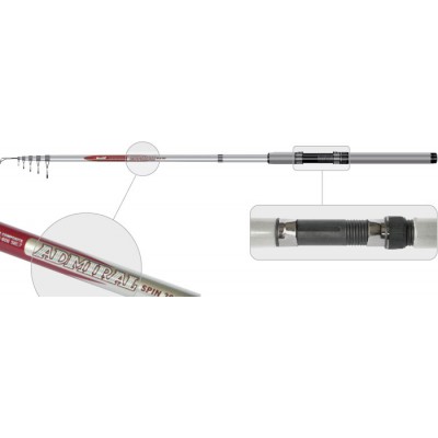 Спиннинг телескопический Surf Master Admiral 360. стекловолокно. 3.6 м. тест: 30-60 гр. 400 г Спиннинг телескопический Surf Master Admiral 360. стекловолокно. 3.6 м. тест: 30-60 гр. 400 г