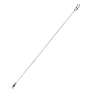 Стальные поводки Lucky John 1x19 Micro Jig Leader LJP6404 оснащённые вертлюгом и застёжкой (2 шт.) Ø 0.15 мм