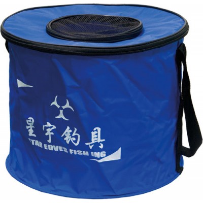 Сумка-кан складная круглая средняя диаметр 35 см Сумка-кан складная круглая средняя диаметр 35 см