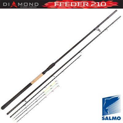 Удилище фидерное Salmo Diamond FEEDER 210, углеволокно, 3.9 м, тест до 210 гр , 325 г Удилище фидерное Salmo Diamond FEEDER 210, углеволокно, 3.9 м, тест до 210 гр , 325 г