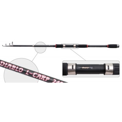 Удилище карповое AKARA Diablo-L Carp 300. углеволокно. 3.0 м. тест: 60 гр. 340 г Удилище карповое AKARA Diablo-L Carp 300. углеволокно. 3.0 м. тест: 60 гр. 340 г