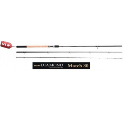 Удилище матчевое SALMO DIAMOND DISTANCE Match 30, 3.90 м, тест 5-30 г, углеволокно, 240 г Удилище матчевое SALMO DIAMOND DISTANCE Match 30, 3.90 м, тест 5-30 г, углеволокно, 240 г