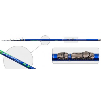 Удочка с кольцами Akara Samurai IM9. 4 м. углеволокно. тест: 10-30 г. 150 г Удочка с кольцами Akara Samurai IM9. 4 м. углеволокно. тест: 10-30 г. 150 г