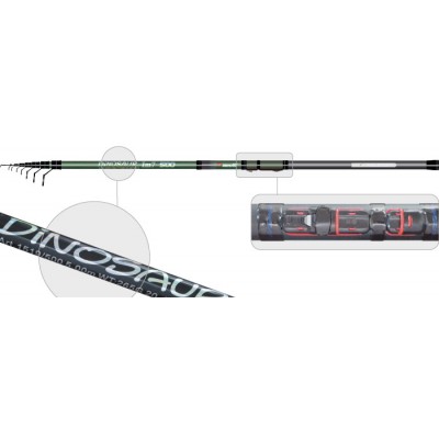 Удочка с кольцами Surf Master 1519 Dinosaur. 4 м. углеволокно. тест: 20-45 г. 228 г Удочка с кольцами Surf Master 1519 Dinosaur. 4 м. углеволокно. тест: 20-45 г. 228 г