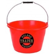 Ведро для прикормки Traper 17 л (красное)