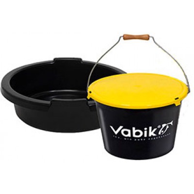 Ведро для прикормки Vabik PRO 25 л с тазом и крышкой Ведро для прикормки Vabik PRO 25 л с тазом и крышкой