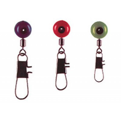 Вертлюги c застежкой MH скользящие Lucky John Moving Rolling Swivel With Head Вертлюги c застежкой MH скользящие Lucky John Moving Rolling Swivel With Head