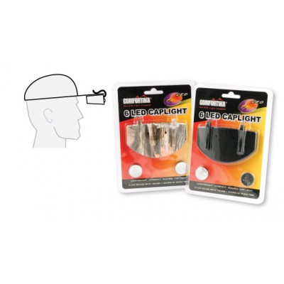 Фонарь Comfortika на кепку 6 светодиодов КМФ Фонарь Comfortika на кепку 6 светодиодов КМФ